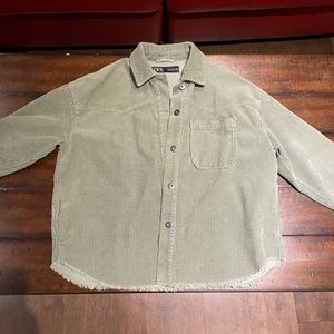 Green blouse from Zara.